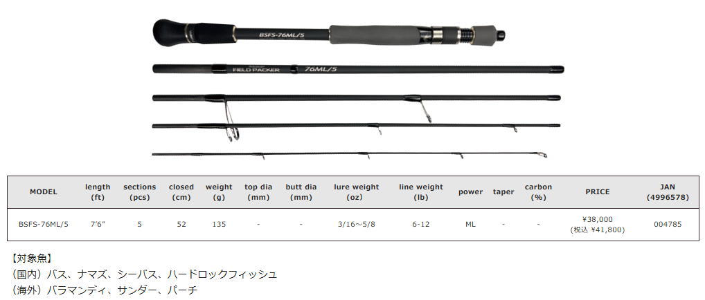 BSFS-76ML/5　製品SPEC