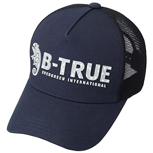 B-TRUEラバーロゴメッシュキャップ