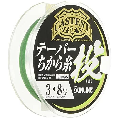 キャステストテーパー力糸投げクリアブルー15m5本