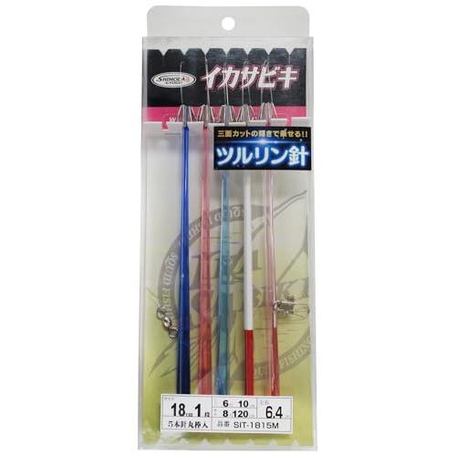 イカサビキツルリン針18cm丸棒ガス糸1段