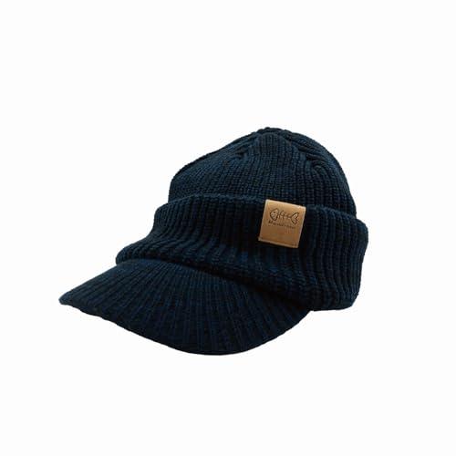 バイザーニットキャップ